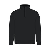 Толстовка на молнии унисекс FLOW, черная, размер XL/2XL