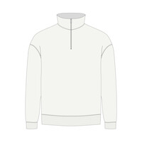 Толстовка на молнии унисекс FLOW, белая (теплый оттенок), размер XL/2XL