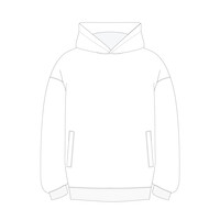 Худи оверсайз унисекс FUSION, белый, размер XL/2XL