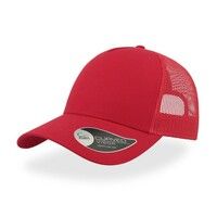 Бейсболка "RAPPER COTTON", 5 клиньев, красный, пласт. заст., 100% хлопок, 100% п/э, 180 гр/м2