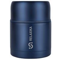 Термос для еды Relaxika 500, темно-синий