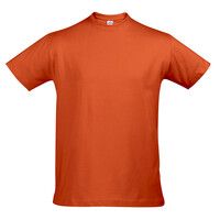 Футболка "First" 140 г/м2, 100% хлопок, оранжевый_L