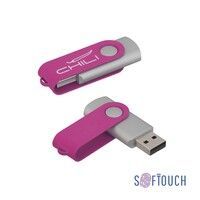 Флеш-карта "Vostok", объем памяти 16Gb, покрытие soft touch, фуксия