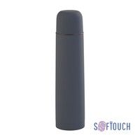 Термос "Родос" 1000 мл, покрытие soft touch, серый