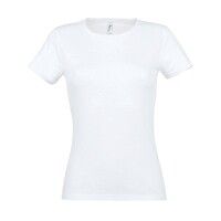 Футболка женская MISS, белый, S, 100% хлопок, 150 г/м2