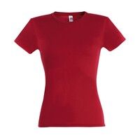 Футболка "Miss", красный_S, 100% х/б, 150 г/м2