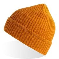 Шапка MAPLE, горчичный, с широкой манжетой Polylana®, 60% полиэстер, 40% акрил