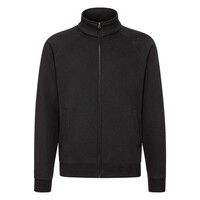 Толстовка "Sweat Jacket", черный_M, 70% х/б, 30% п/э, 280 г/м2