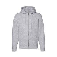 Толстовка мужская "PREMIUM HOODED SWEAT JACKET", серый меланж_2XL, 70% х/б, 30% п/э, 260 г/м2