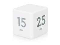 Таймер для тайм-менеджмента Time Capsule на 5-15-25-45 минут, софт-тач, белый