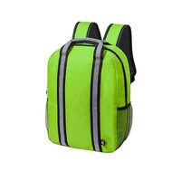 Рюкзак "FABAX", ярко-зеленый, 38 x 28 x 12  см, 100% переработанный полиэстер 600D