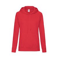Толстовка женская "LIGHTWEIGHT", красный_XS, 80% хлопок, 20% полиэстер, 240 г/м2