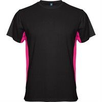 Спортивная футболка TOKYO мужская, ЧЕРНЫЙ/ФУКСИЯ 2XL
