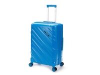Чемодан TORBER В Отпуск, синий, полипропилен, 45 х 28 х 68 см, 79 л