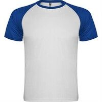 Спортивная футболка INDIANAPOLIS мужская, БЕЛЫЙ/КОРОЛЕВСКИЙ СИНИЙ 3XL