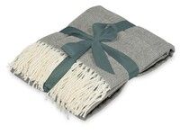 Акриловый плед Dapple 160x210 см, холодный серый (Р)