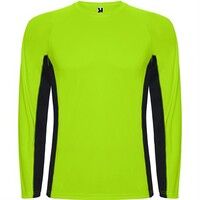 Спортивная футболка SHANGHAI L/S мужская, ФЛУОРЕСЦЕНТНЫЙ ЗЕЛЕНЫЙ/ЧЕРНЫЙ 2XL