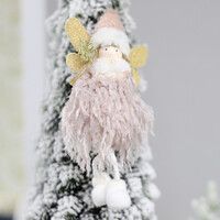 Новогоднее украшение рождественский ангел Беатриче,розовый