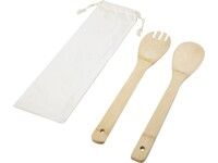 Endiv, комплект из бамбуковой ложки и вилки, natural