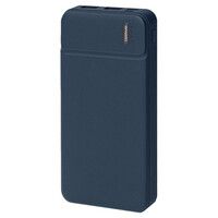 Универсальный аккумулятор Flash 10 (10000 мАч) с подсветкой и soft touch,синий,13,7х6,87х1,55 мм