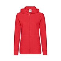 Толстовка без начеса "Ladies Lightweight Hooded Sweat", красный, S, 80% х/б 20% полиэстер, 240 г/м2