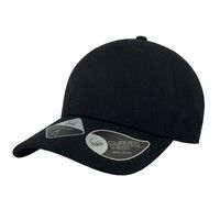 Бейсболка "UNI-CAP PIQUET", черный, 83% полиэстер, 15% вискоза, 2% эластан, плотность 190 г/м2, S_M