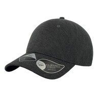 Бейсболка "UNI-CAP PIQUET", темно-серый, 83% полиэстер, 15% вискоза, 2% эластан, плотность 190 г/м2,
