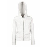 Толстовка "Lady-Fit Hooded Sweat Jacket", белый_XL, 75% х/б, 25% п/э, 280 г/м2