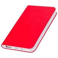 Универсальный аккумулятор "Softi" (5000mAh),красный, 7,5х12,1х1,1см, искусственная кожа,пл
